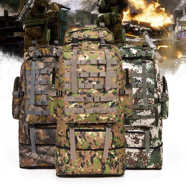 

outdoor bags lixada 100l 600d nylon tactical army backpack rucksack training hunting molle camping hiking sports bag1