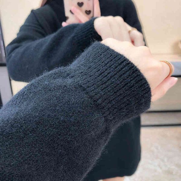 

women's sweaters the autumn/winter women's long sleeves knitting style fashion loose big yards knitwear sweater 65r5, White;black