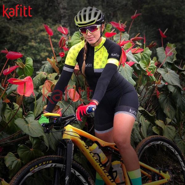 

racing sets kafi macaquinho ciclismo feminino triathlon jumpsuit women's long-sleeved cycling jersey suit bodysuit sweatshirt clothing, Black;blue