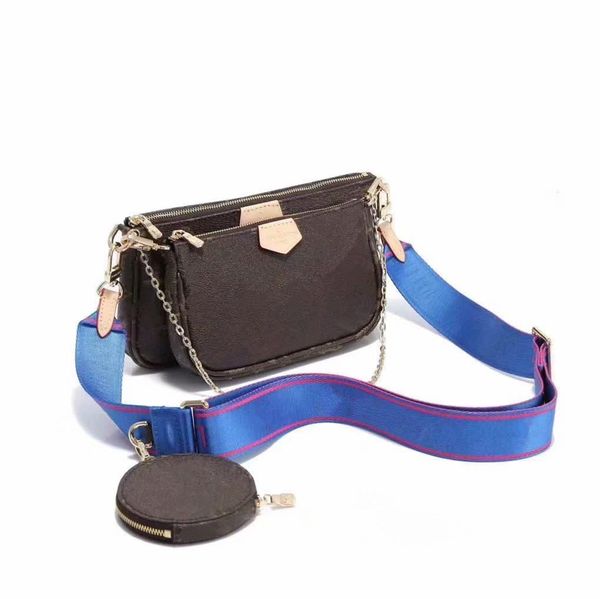 

louiings vitton vutton women bag handbag woman original box date code purse clutch shoulder messenger cross body serial number three in one