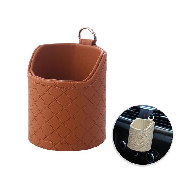 

car organizer air outlet hanging storage bag box phone holder
