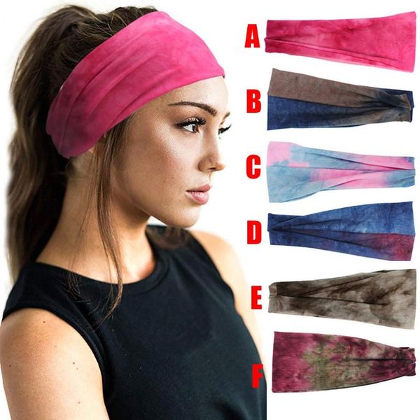 

women wide sports headband stretch hair bands running yoga elastic sweatband unning accessories summer stretch hair band, Yellow;black