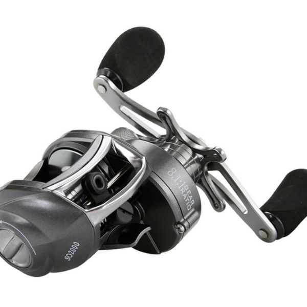 

baitcasting reels high speed ratio magnetic brake luya wheel drop black fish round fishing reel
