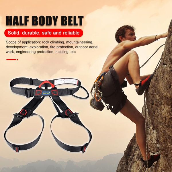 

cords, slings and webbing outdoor sports safety belt half body protection harness rock climbing survival camping portable elements