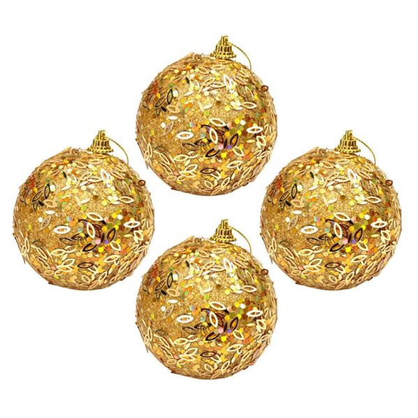 

4pcs shiny xmas party hanging decor delicate christmas tree set
