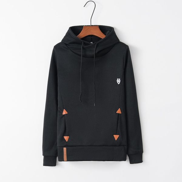 

trinangle alien 2021 new design hoodies sweatshirts women casual kawaii harajuku sweat girls european korean, Black