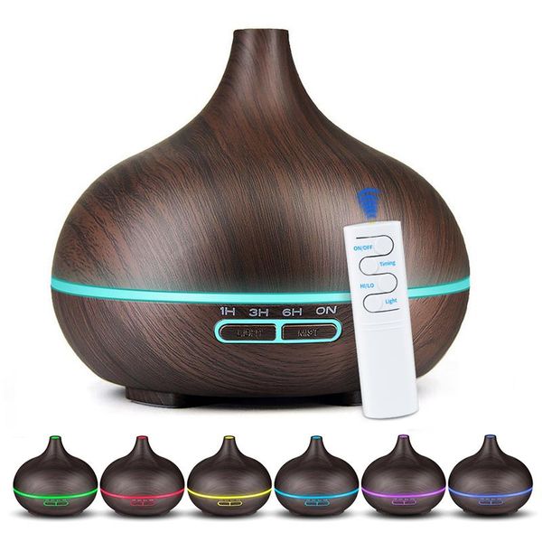 

humidifiers 550ml remote control ultrasonic air humidifier essential oil diffuser aroma lamp electric mist maker