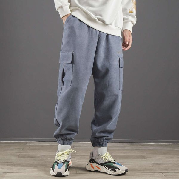 

pants men's new fashion brand hip hop leggings in autumn 2021, Black