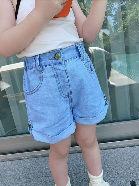 

shorts girl jean denim for girls summer pants kids jeans baby boy clothing clothes, Black