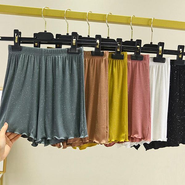 

women's shorts 2021 fashion women casual loose plus size candy colors high waist, White;black