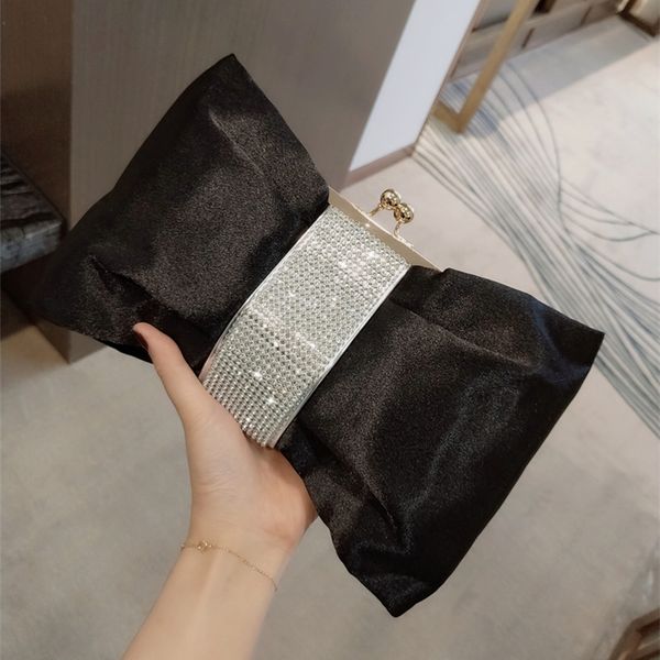 

the new 2021 dinner dress in hand bag diamond bow handbags women's shoulder
