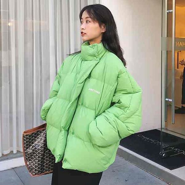 

Preppy Cotton Thicken Winter Coats Goth Woman Plus Size Clothes with Hoodie Korean Couple Jacket 2021 Fashion F99u, Black
