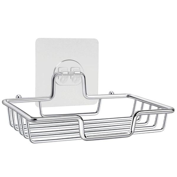 

soap dish holder for bathroom shower kitchen wall mounted and sink rustproof stainless steel sponge