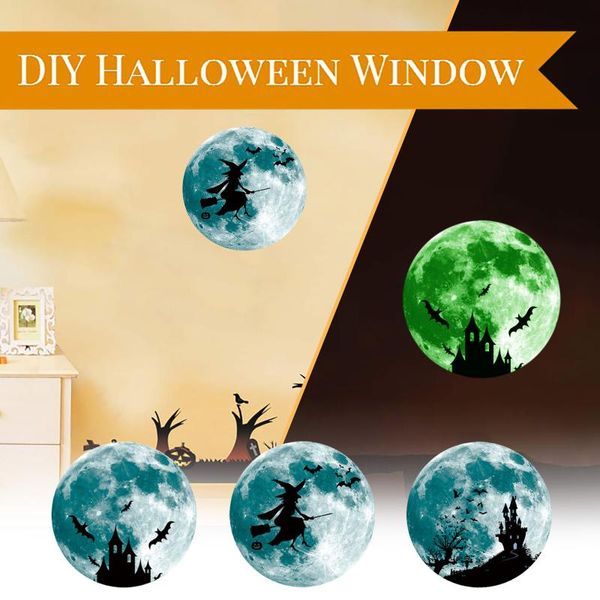 

party decoration 30cm halloween crow death ghost hand pumpkin luminous self-adhesive fluorescent moon festival sticker