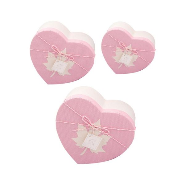 

3pcs heart-shaped rose gift box romantic gift packing box paper rose for valentine day wedding t