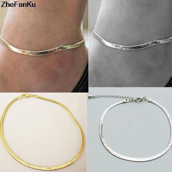 

anklets fashion foot jewelry bohemia style gold color metal chain fine scales ankle bracelets for women, Red;blue