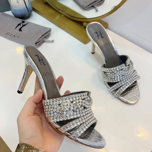 

sandals vallu 2021 leather stiletto summer outdoor slippers, Black