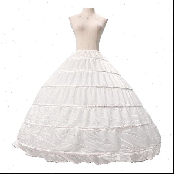 

new bride skirt petticoat 6 layer steel ring wedding dress skirts plus size skirts large pettiskirt for wedding dress, Black