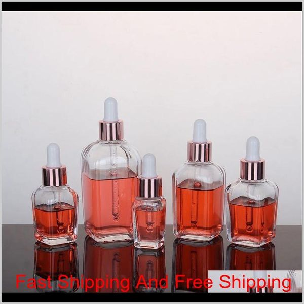 

clear glass essential oil perfume bottles square dropper bottle with rose gold cap 10m qylmuw homes2011