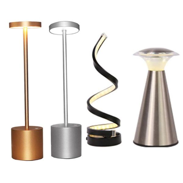 

table lamps touch sensor restaurant bar led lamp portable chargeable liviing dining room atmosphere light bedroom bedside night