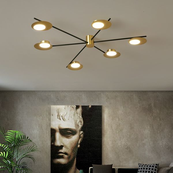

modern ceiling lamp led to living room kitchen new frame gold covers lustre interior dropshipping lighting fetg