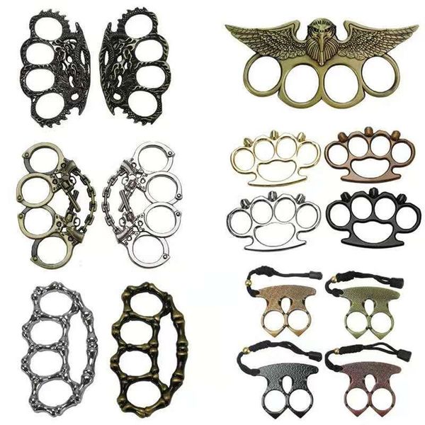 

double finger / four finger metal general self-defense equipment finger tiger color random464852