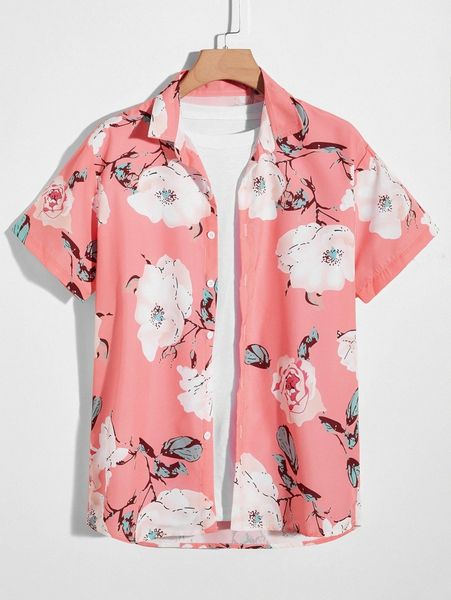 

men floral button up shirt without tee u4uv#, White;black