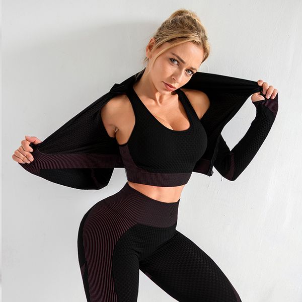 

yoga jacket women sportswear long sleeve yoga shirts running jogging sport fitness workout gym clothing women 2020, White;red