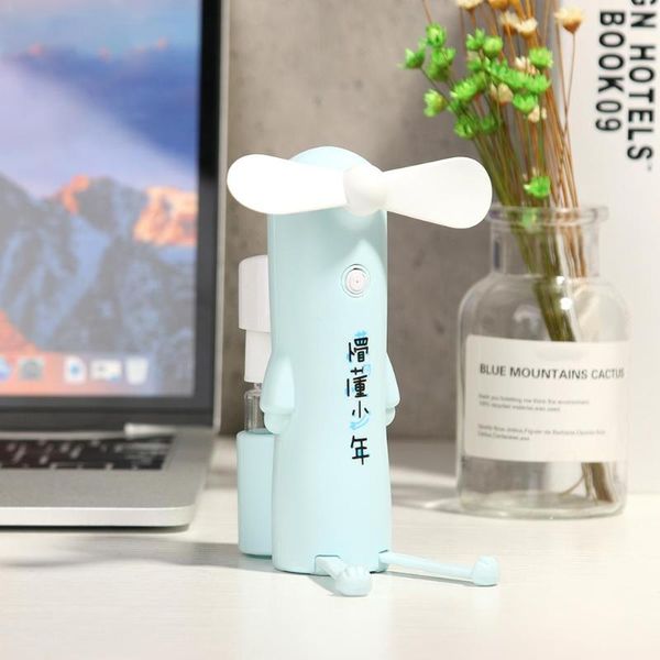 

electric fans creative 3 in 1 mobile phone bracket spray strong endurance outdoor handheld air cooler fan mini usb portable travel