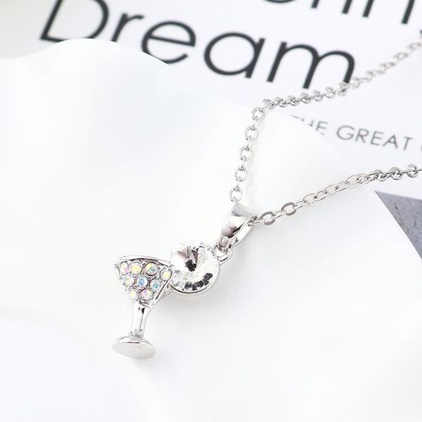 

pendant necklaces fashion retro geometric collar double chains leather simple choker heart necklace gift for women girl 139151, Silver