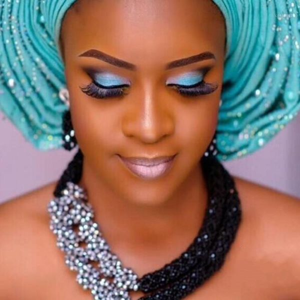 Ohrringe Halskette 4UJewelry Dubai Schmuck-Set Silber Kugeln Schwarz Schichten Afrikanische Nigerian Braut Für Braut Frauen 2021
