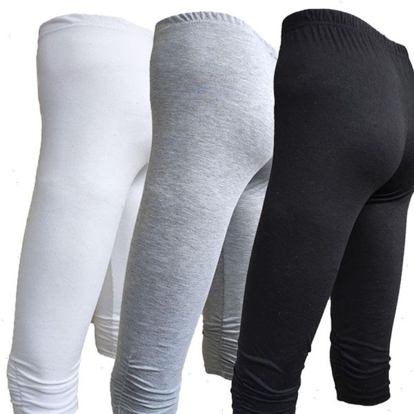 

leggings women cotton pants fitness breathable high waist sport workout elastic slim pants size femme, Black