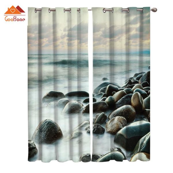 

curtain & drapes stone cobblestone window curtains living room outdoor fabric home decor