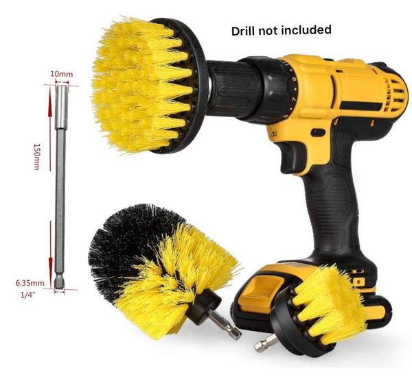 

car sponge 4pack drill power scrub clean brush electric kit with 15cm extension