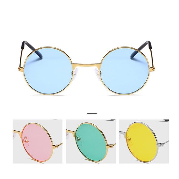 

sunglasses baby fashion retro children round candy color sun glasses kids outdoor ultraviolet-proof sunshades girls boys, Blue