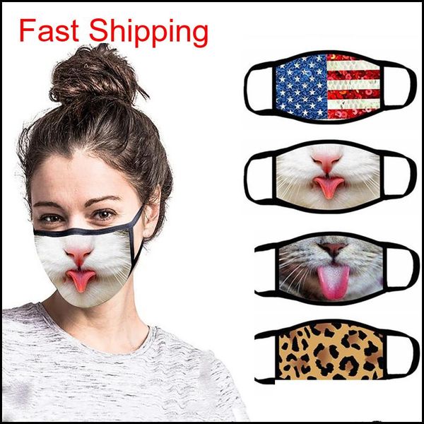 

3d designer face mask reusable cartoon print designer dustproof mask ultraviolet-proof washable cartoon mask party masks 12 style yz83 oy9uz