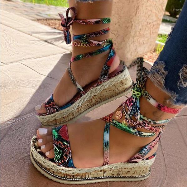 

women sandals ladies summer fashion casual thick bottom horizontal strap female wedge heel beach shoes plus size m140#1, Black