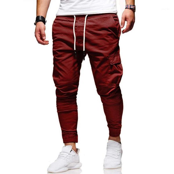 

running pants jogging men drawstring sport fitness tights gym jogger bodybuilding sweatpants male trouser1, Black;blue