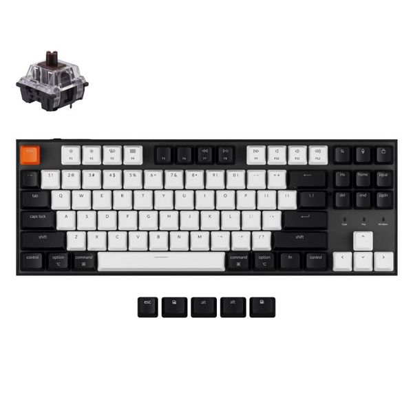 

keyboards keychron c1 k wired mechanical keyboard tenkeyless 87 keys switch for windows mac