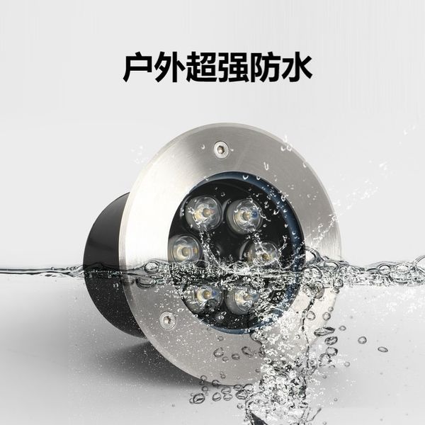

6w 12v waterproof led outdoor grass spotlight embedded floor buried lamp
