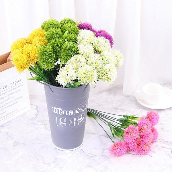 

decorative flowers & wreaths 10pcs/pack simulation dandelion plastic flower arrangement gardening home wedding decoration