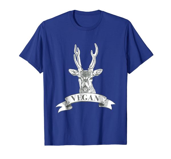 

extraordinary pro vegan deer shirt, White;black