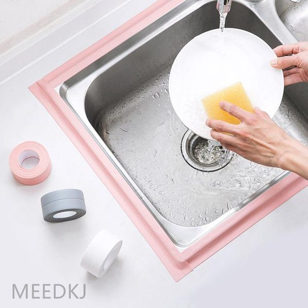 

wall stickers 1pcs 2.2cm * 3.2m kitchen can cut the sink moisture-proof and mold-proof gap post