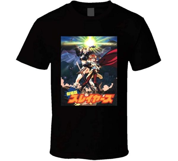 

men's t-shirts slayers anime movie and tv show poster t shirt, White;black