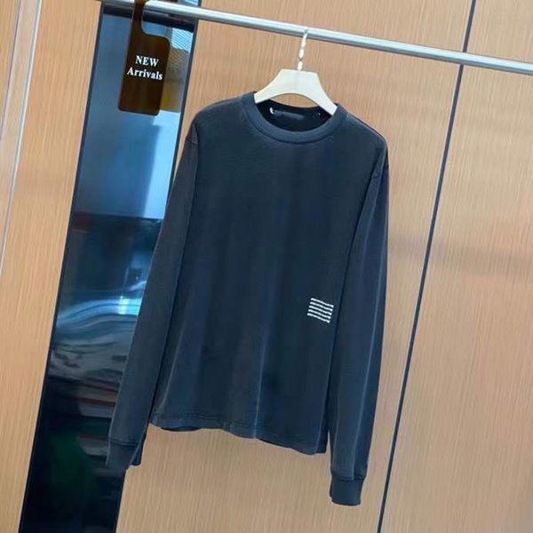 

autumn winter new make old letter printing round collar hoodies long sleeve t-shirt loose hoodie for men and women, White;black