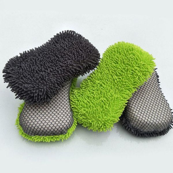 

car sponge large absorbent wash cleaning block premium chenille microfiber q39f