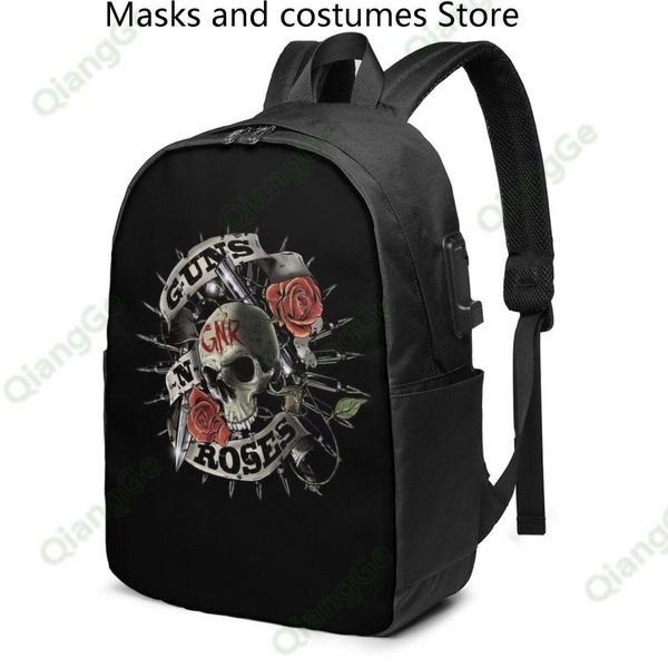 

backpack usb backpacks rock band guns n' roses axl rose custom children's school sports travel woman man