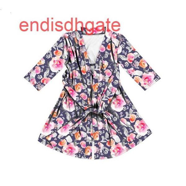 

factory5s77rose children's pattern robe with colorful, Black;white