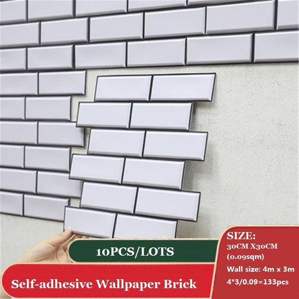 

wall stickers decorative 3d self adhesive wallpaper foam panels home decor living room bedroom house decoration bathroom sticker