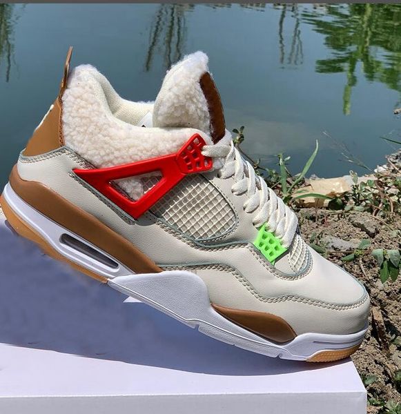 

4 gs where the wild things are mens basketball shoes 4s beige colorful mandarin duck womens outdoor sneakers trainers sports with box